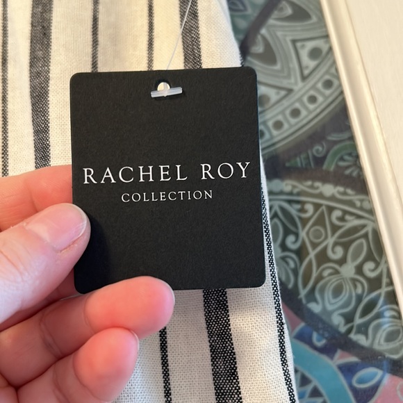 Rachael Roy linen blend wide leg pants - Picture 3 of 5